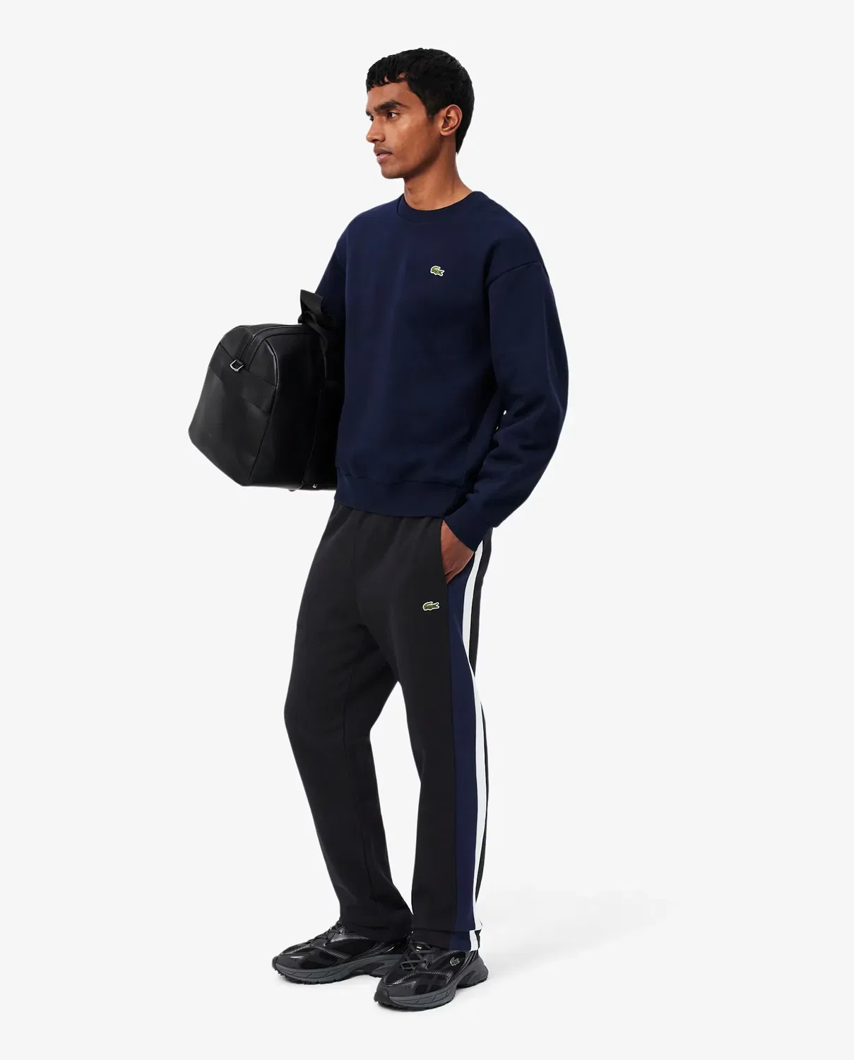 Спортивные штаны Lacoste с принтом, мужские, Negro