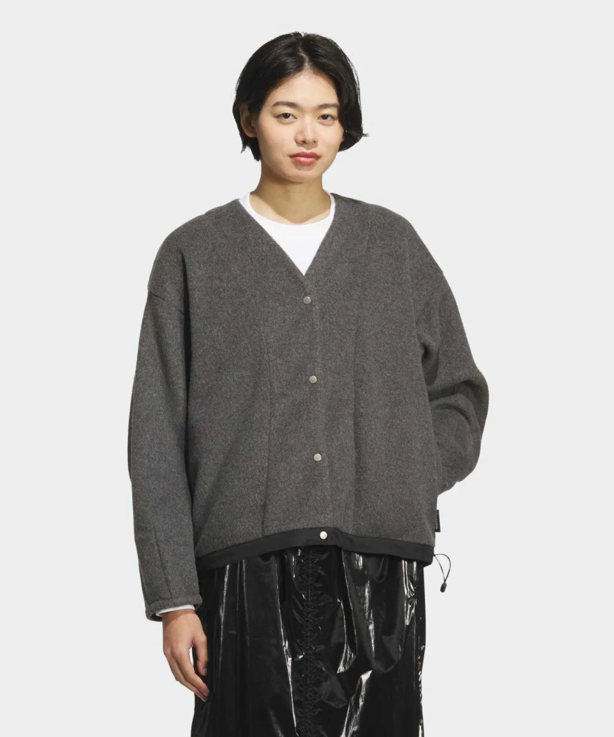 Женский кардиган свободного кроя с длинным рукавом модель Lax Flow All Days Adidas, Grey