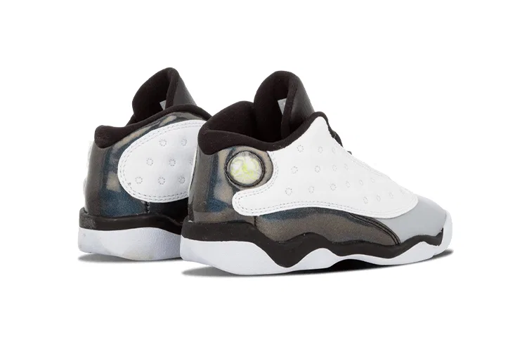 Детские кроссовки для малышей с кожаным верхом Air 13 Retro Navy TD Jordan, Black & Blue — фото 4