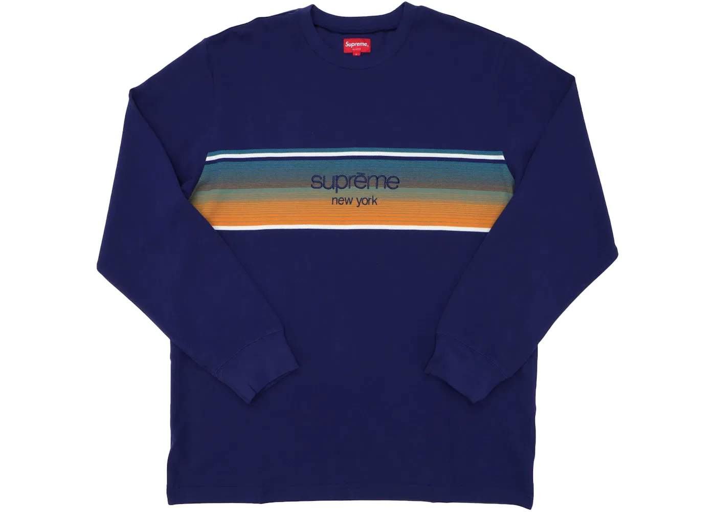 Мужская футболка с длинным рукавом Supreme Navy