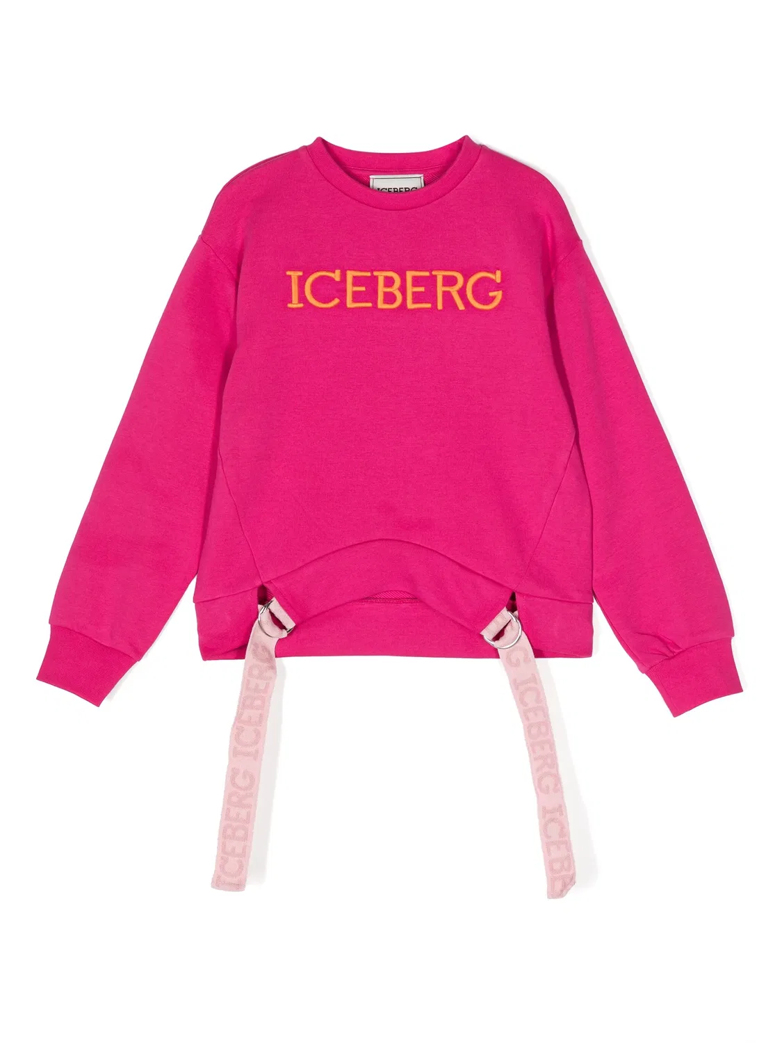 Свитшот с вышитым логотипом Iceberg, розовый