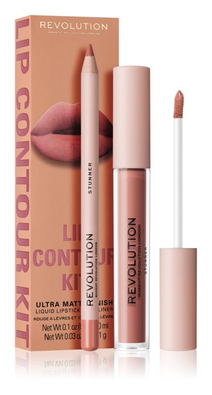 

Комплект для губ Makeup Revolution Lip Contour Kit, оттенок Stunner