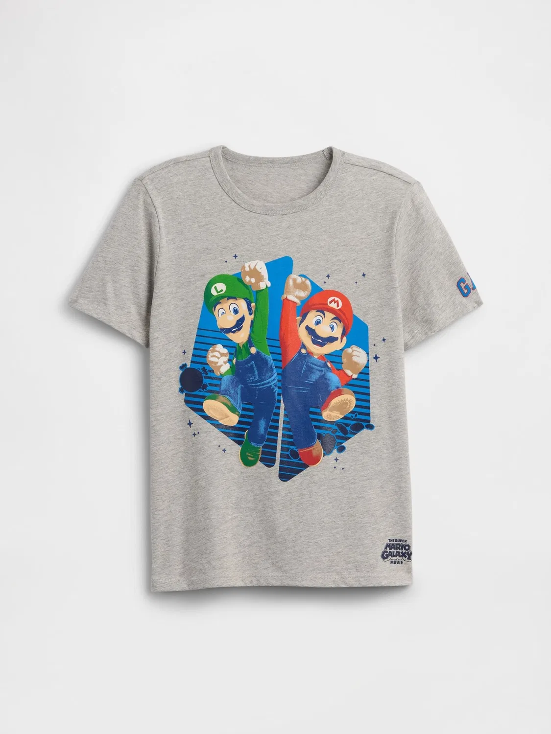 Футболка с принтом Super Mario Gap, серый