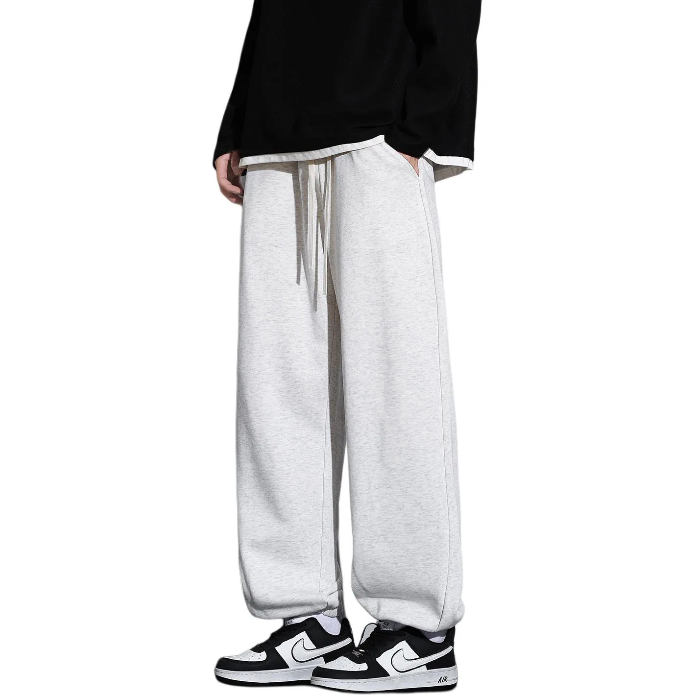 Детские трикотажные спортивные штаны Unisex Tonlion, Heather Grey
