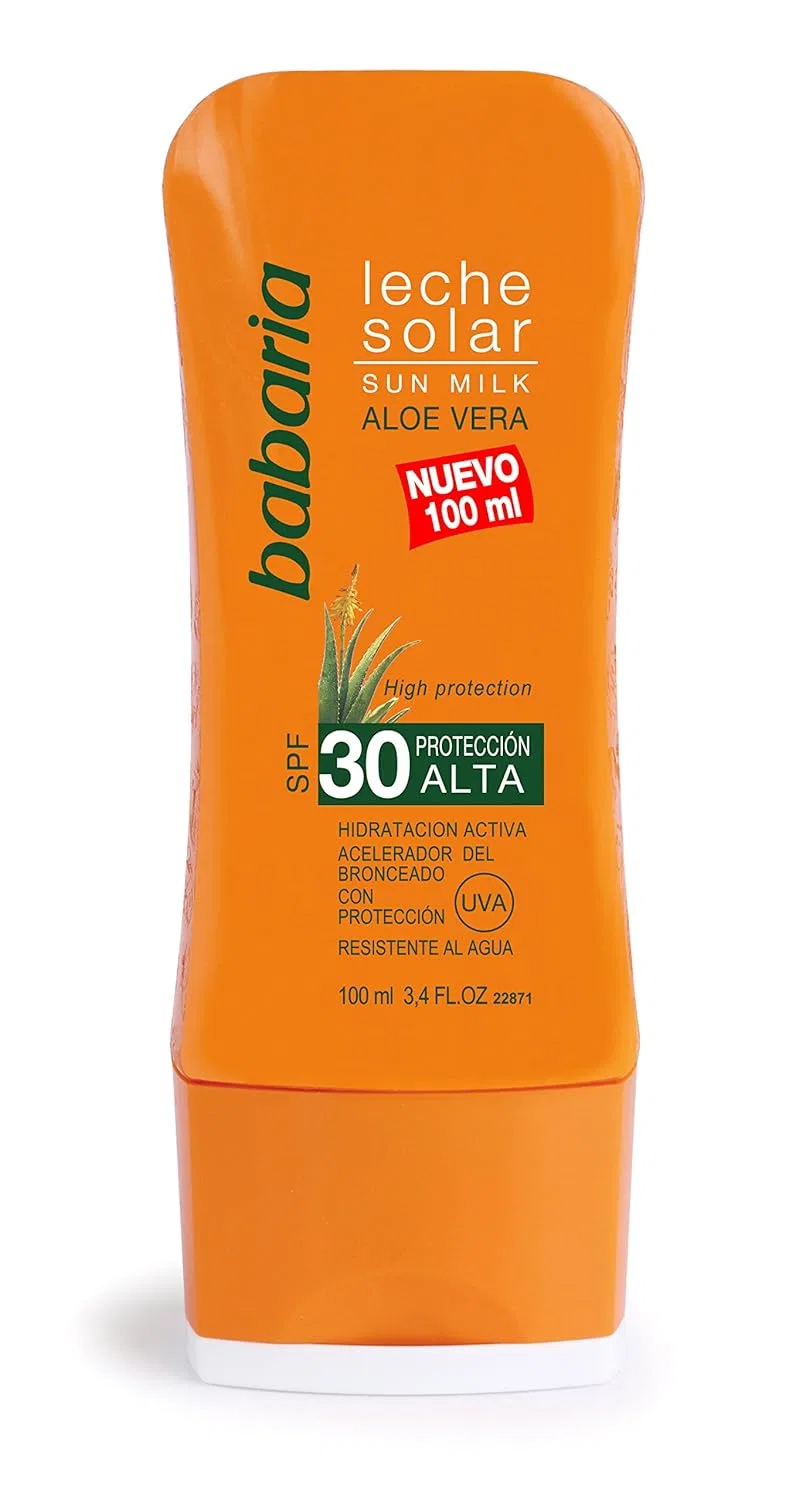 Молочко для загара Babaria Aloe Vera SPF30 100 мл