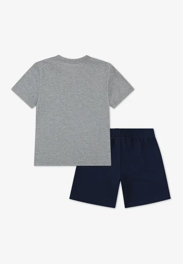 Комплект из футболки и шорт, утепленный, Club Short Set, Nike Sportswear, Midnight темно-синий — фото 2