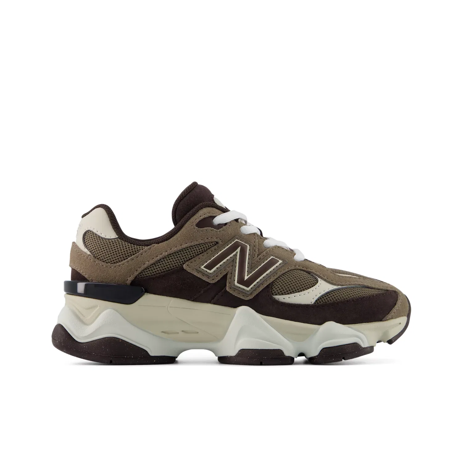 Детские кроссовки с шнуровкой 9060 Lace New Balance, Thunder Brown With Black Coffee