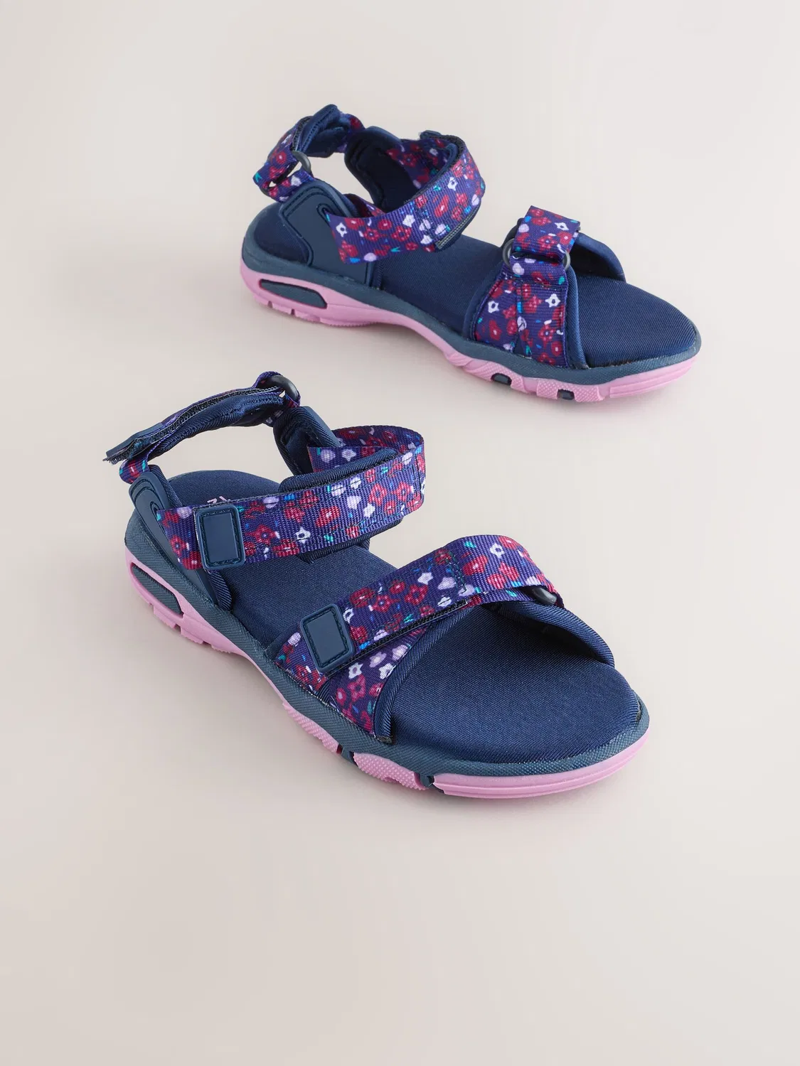 Сандалии Trekker, Navy/Purple Floral Next