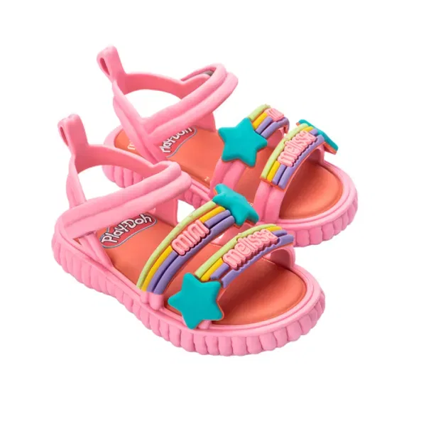 Сандалии с декором, Play-Doh, Minibelissa, розовый