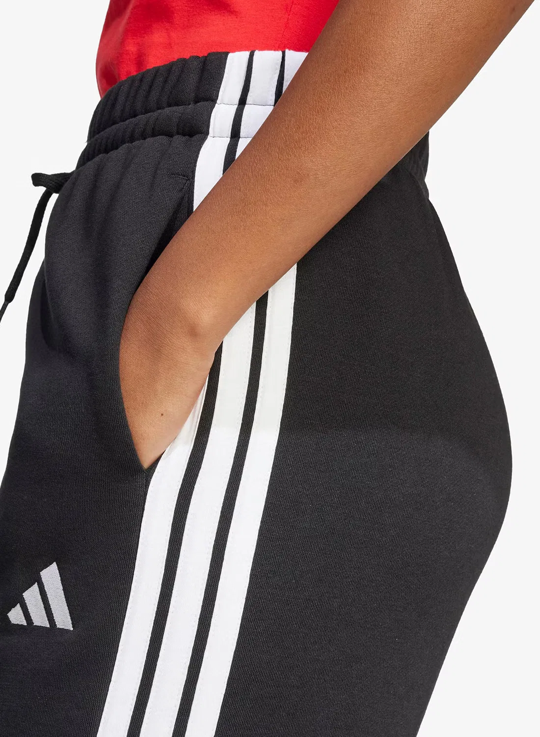 Джоггеры с открытым низом 3-Stripes Adidas, черный — фото 4