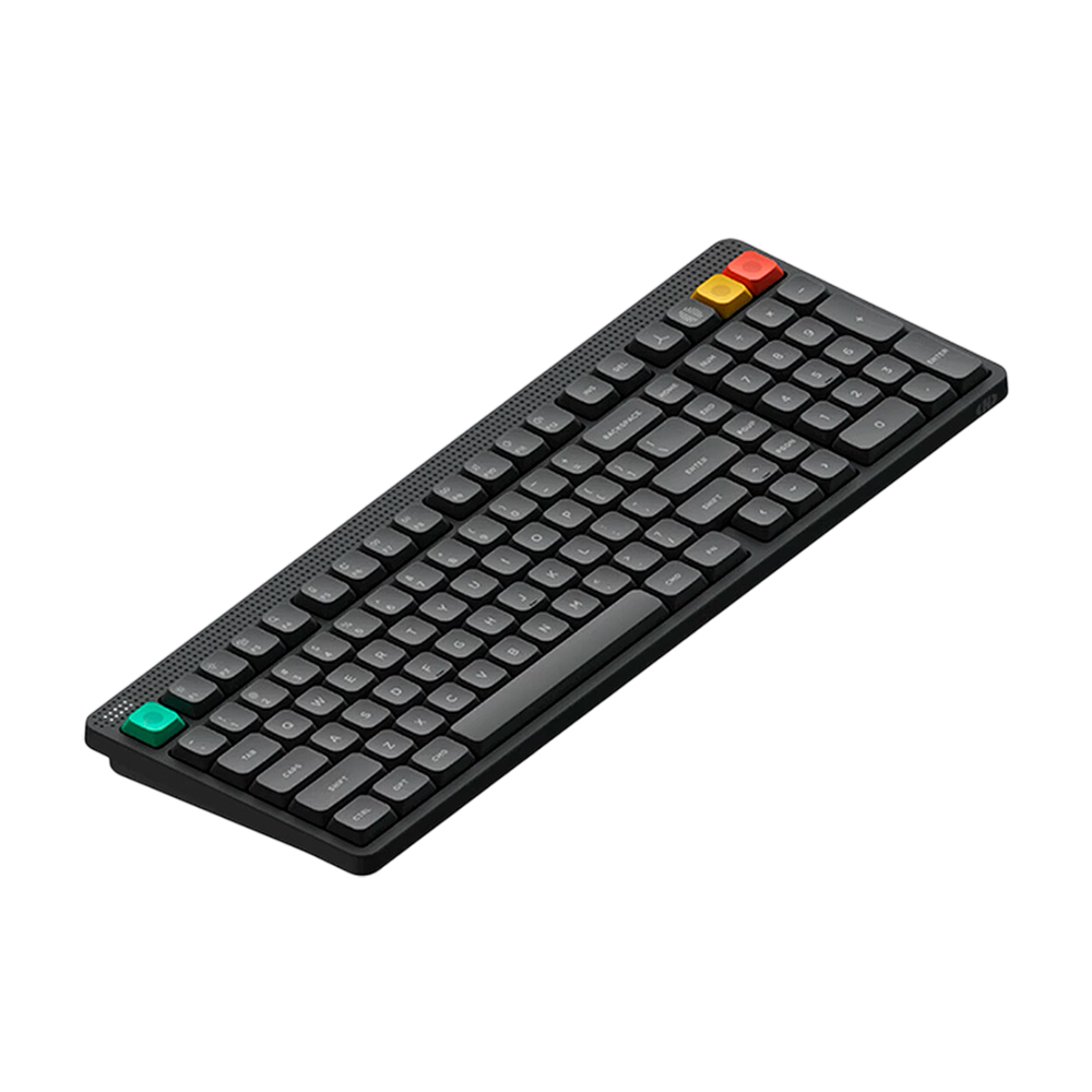 

Беспроводная механическая клавиатура NuPhy Node100, Red nano Switch, обсидиан/лайм, английская раскладка