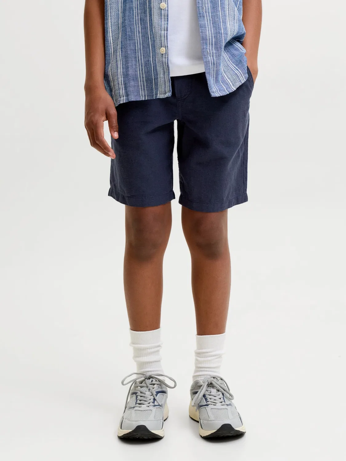 Прямые брюки Jack Jones Junior, темно-синий — фото 3
