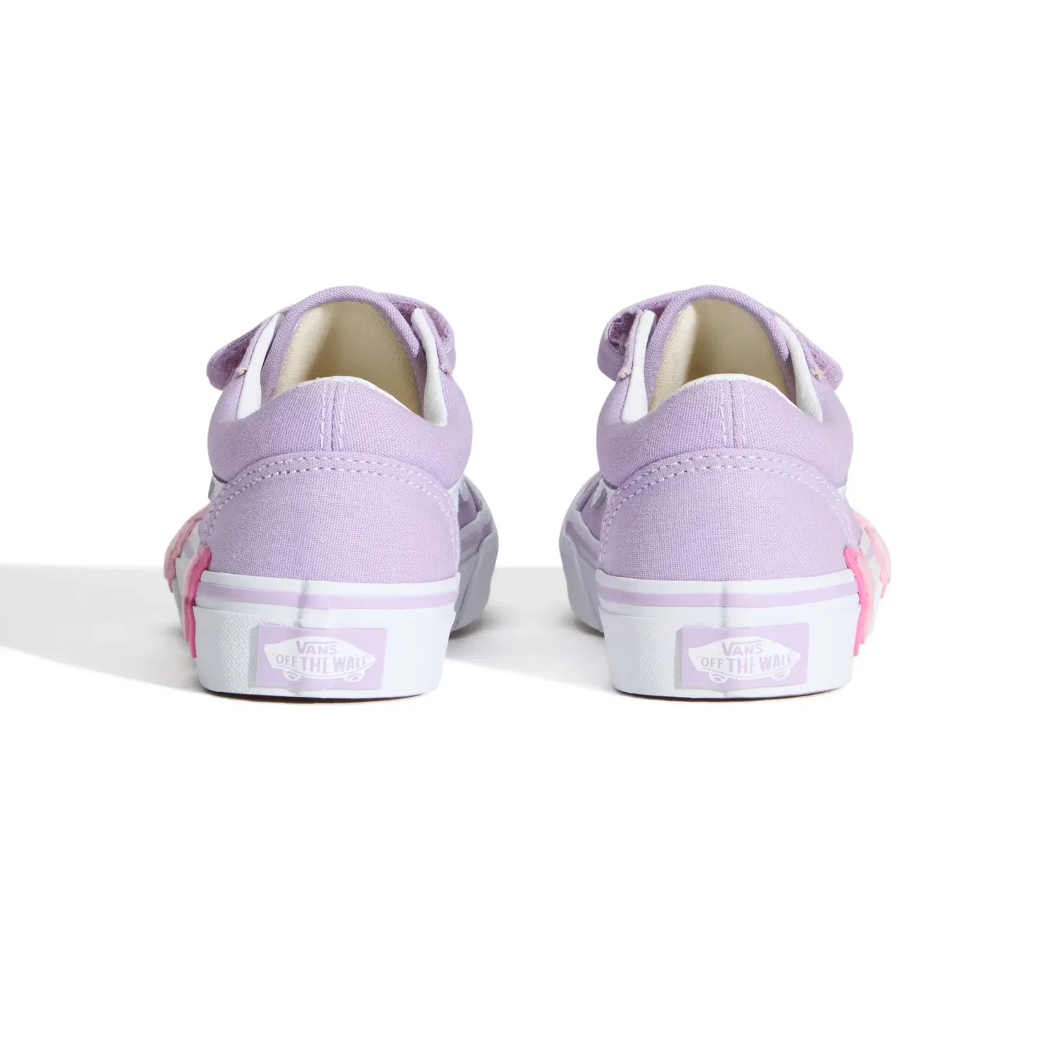Детские кеды для мальчиков на липучках Old Skool V Butterfly Vans, Lila — фото 4