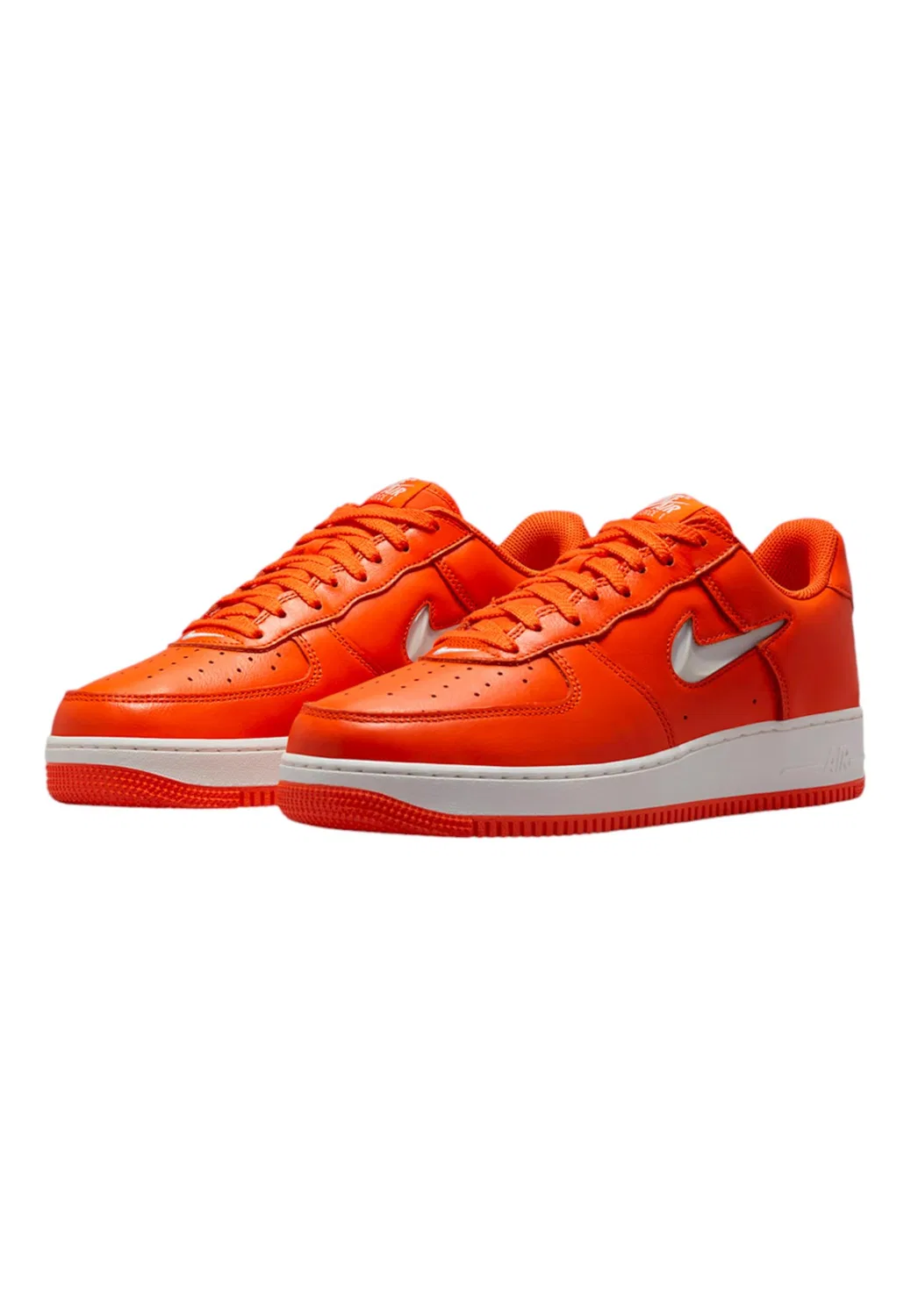 Детские кроссовки для мальчиков с шнуровкой Air Force 1 Low Retro Cotm Ltr NIKE, Orange White — фото 2