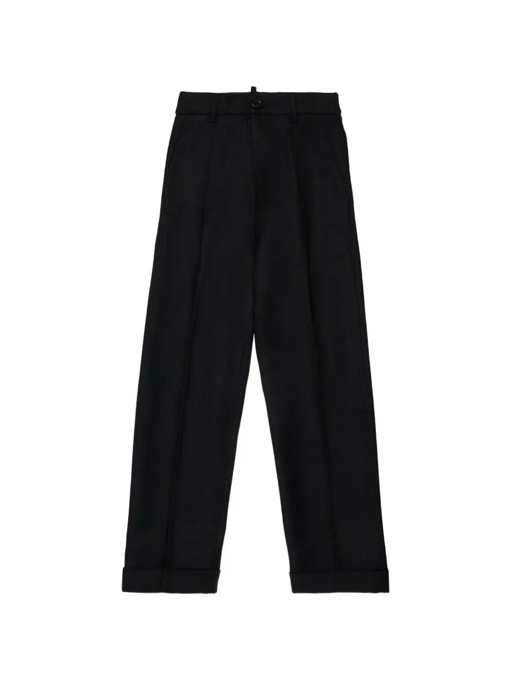 Брюки с подворами и логотипом Dsquared2 Kids, черный
