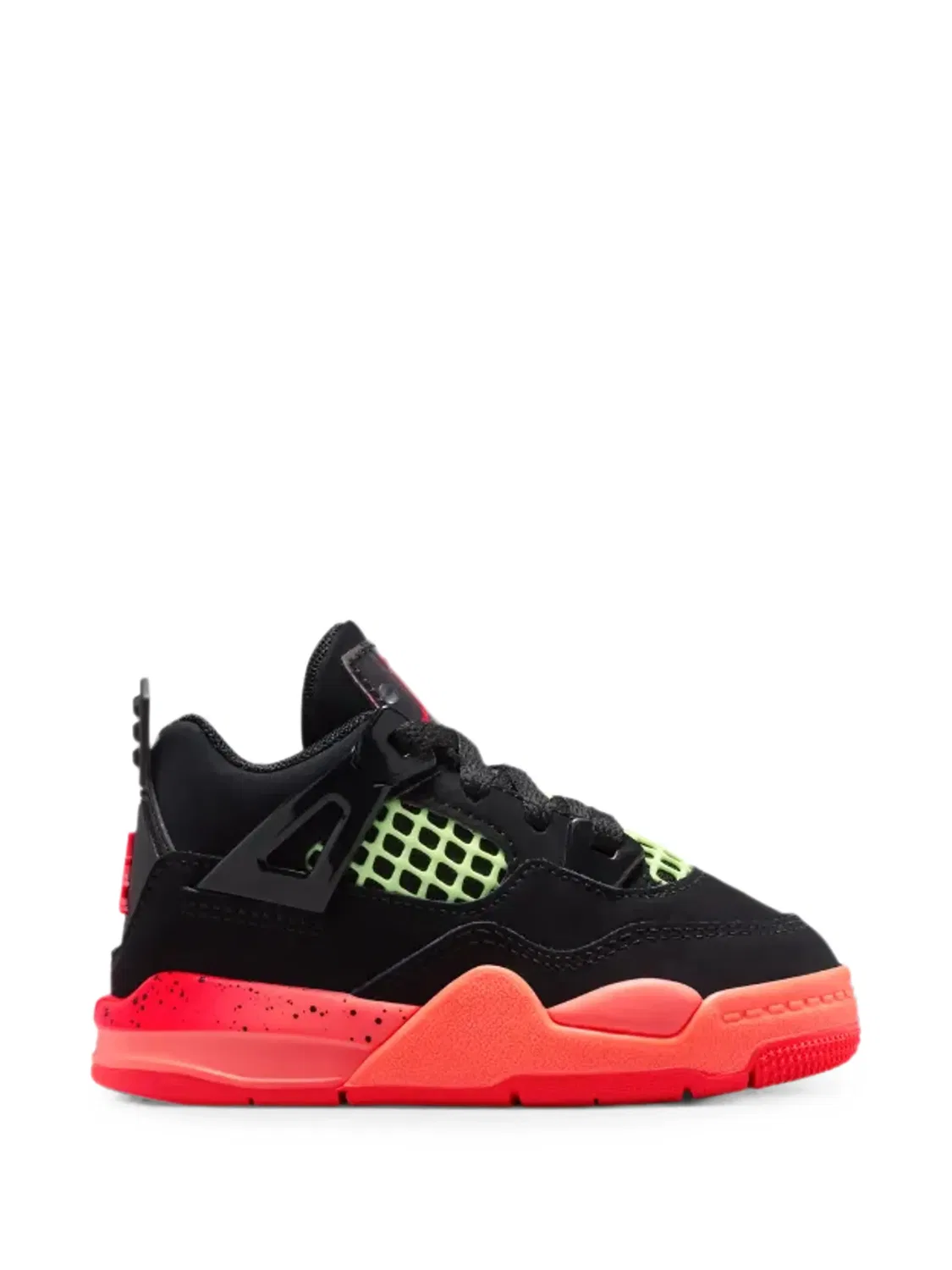 Кроссовки Air Jordan 4 Retro Jordan Kids, черный — фото 2