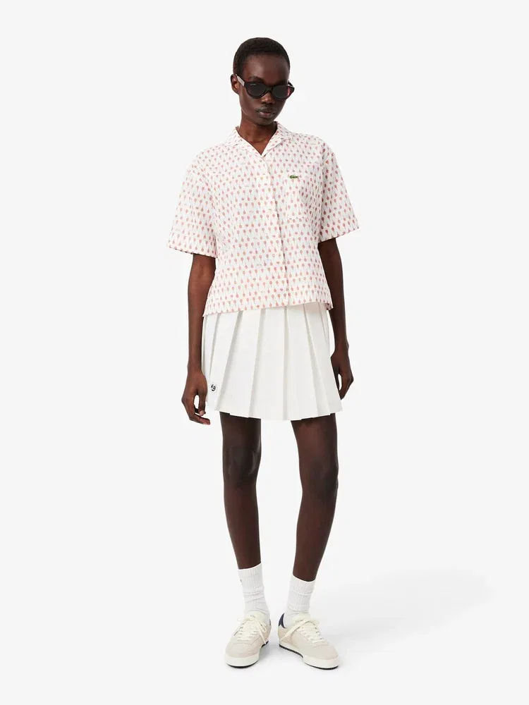 Юбка теннисная LACOSTE Roland Garros, White