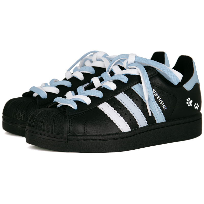Детские скейтбордистские кроссовки Superstar 2, унисекс Adidas Originals, черный — фото 4