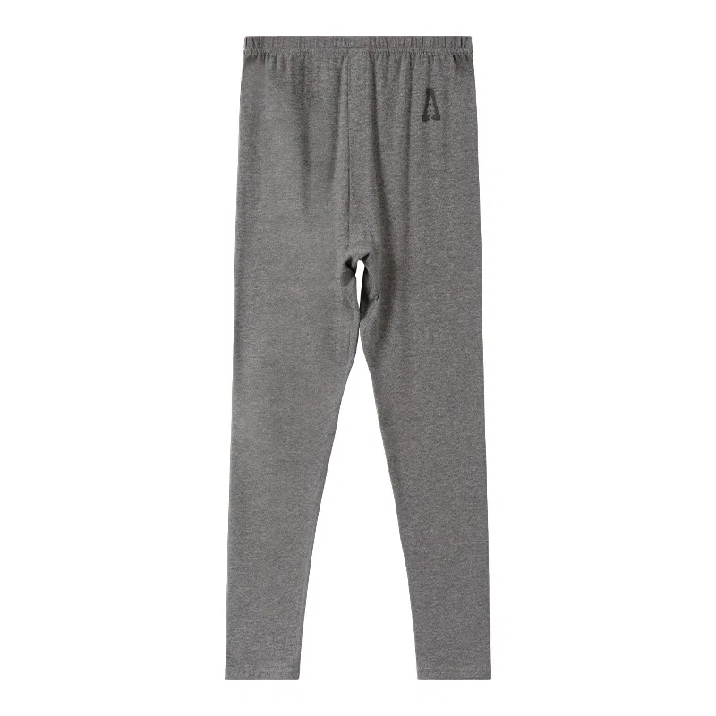 Детские леггинсы хлопковые Grade School Red bean, Light Heather Gray — фото 3