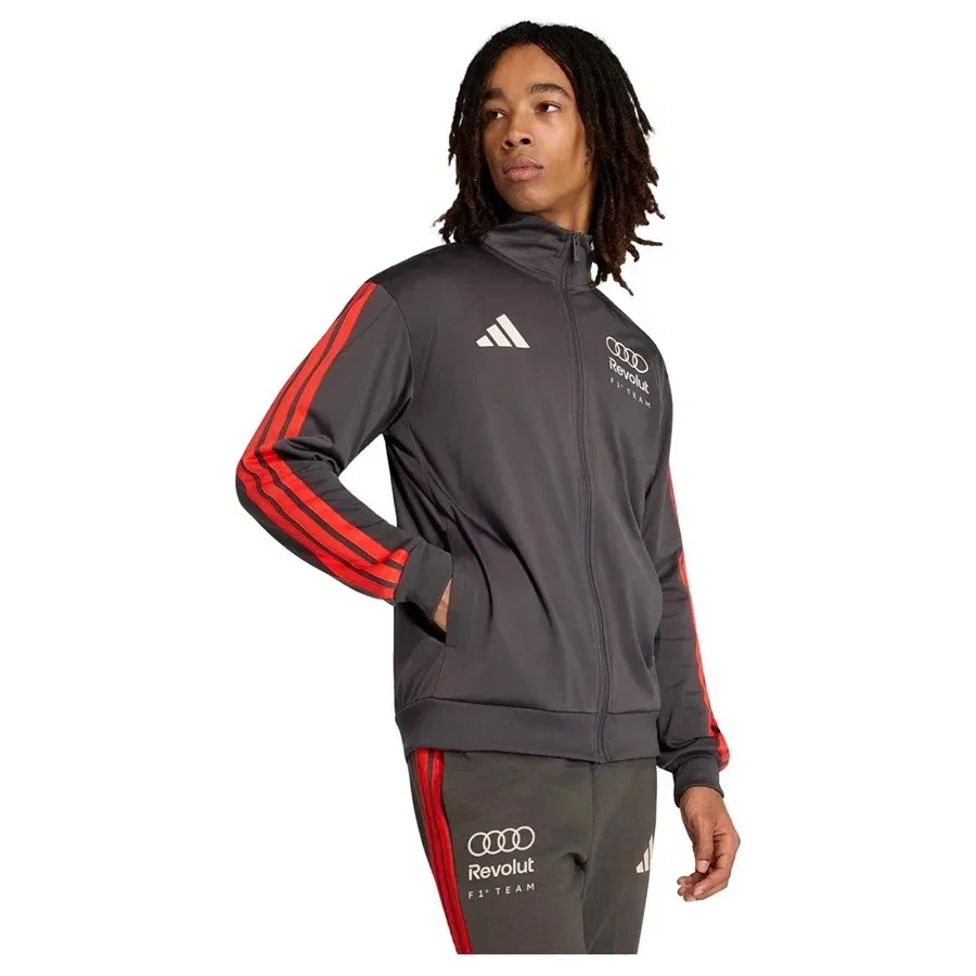Мужская куртка с воротником-стойкой Adidas Au Dna Tt M KE6784, Черный — фото 4