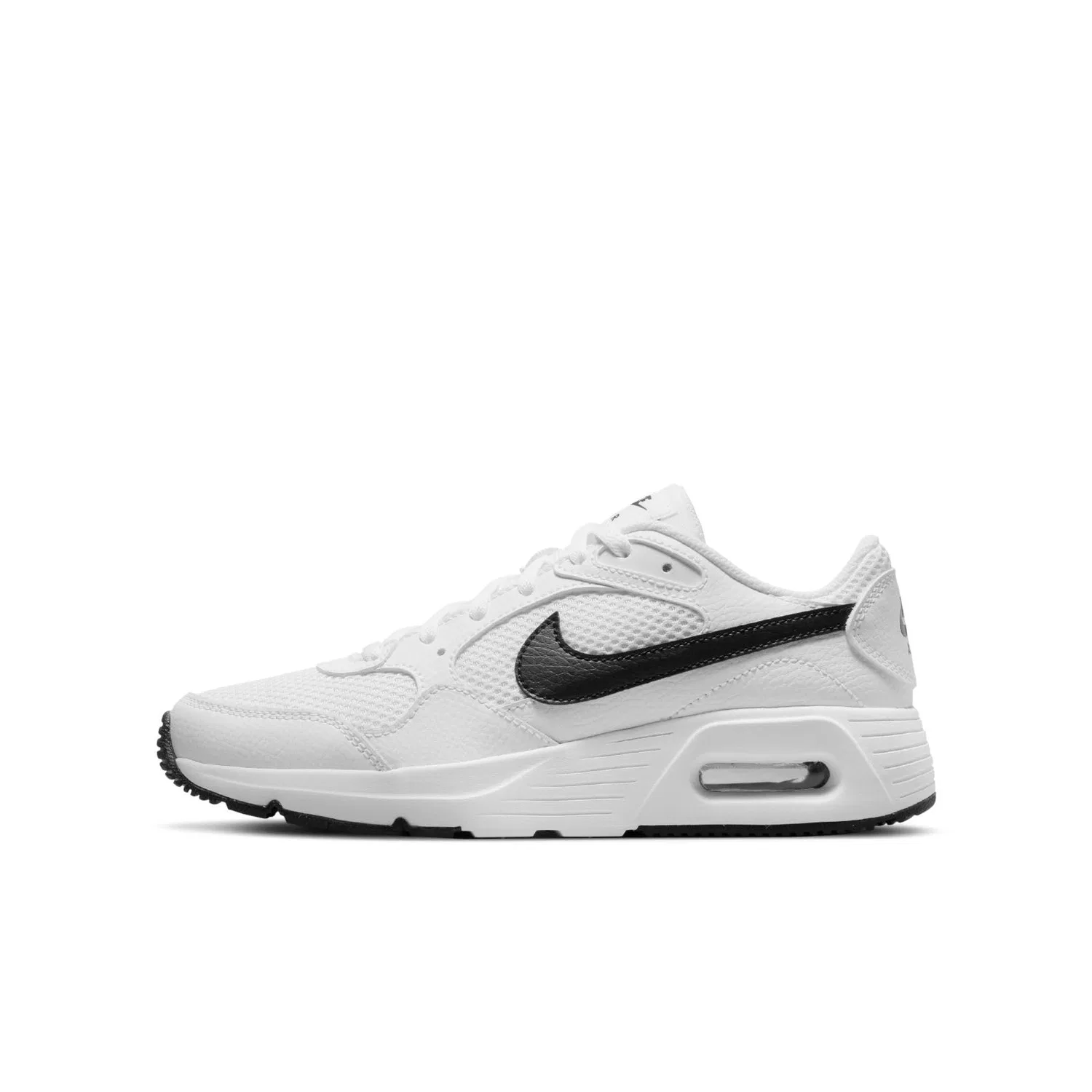 Детские кроссовки для мальчиков с шнуровкой Air Max Sc NIKE, White Black