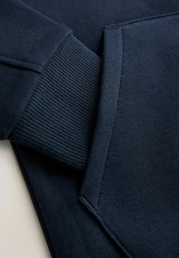 Толстовка с капюшоном из хлопка и полиэстера Regular fit - through hoodie 2 pack - zip-up sweatshirt Next, темно-синий — фото 3