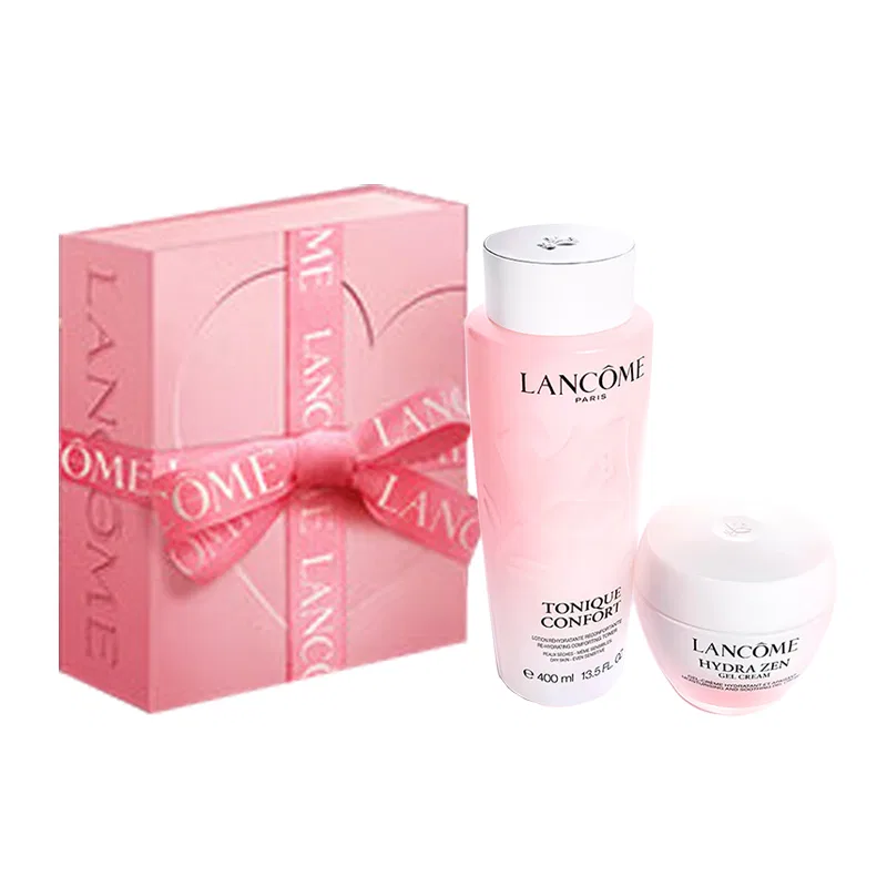 Женский увлажняющий набор с тонером и кремом LANCOME, Hydrating Toner 400ml + Soothing Cream 50ml