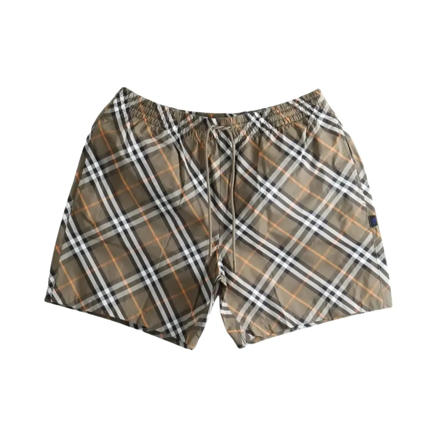 Шорты Burberry Seb Check Short, коричневый