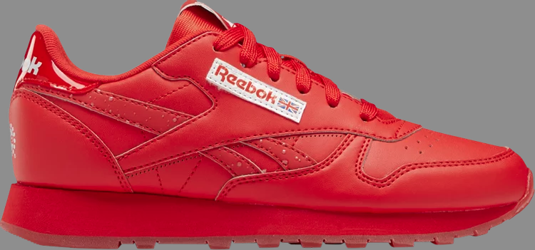 Кроссовки popsicle x classic leather big kid 'instinct red' Reebok, красный - фото