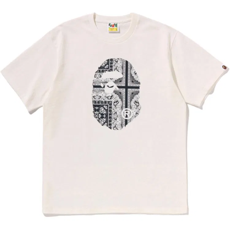 Детская футболка с коротким рукавом A BATHING APE, Ivory White