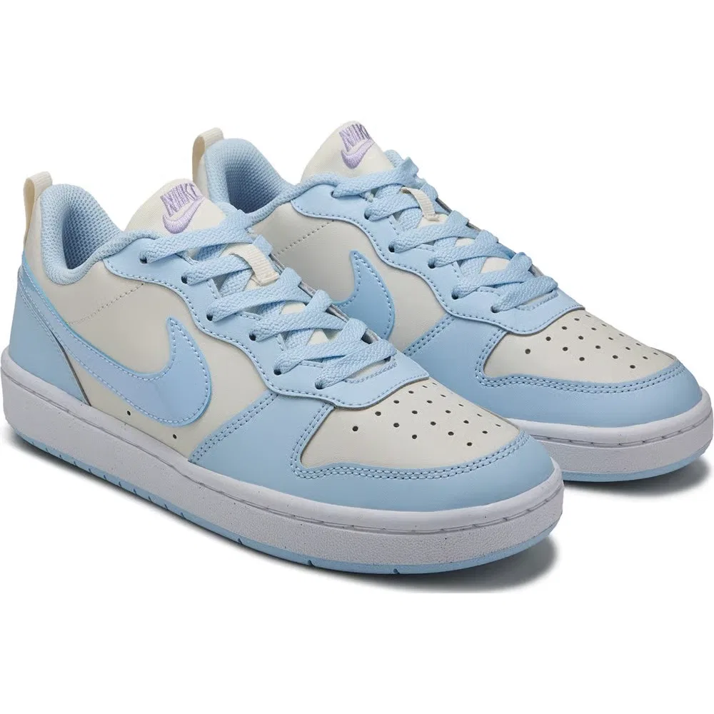 Детские низкие кроссовки Court Borough Recraft Nike, Blue/Irridescent