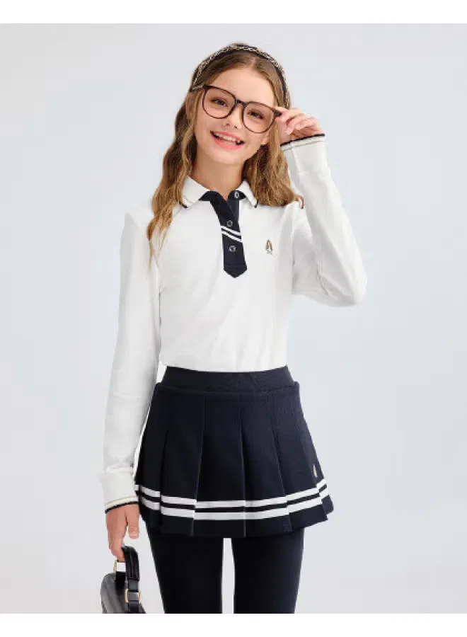 Футболка поло с длинным рукавом для девочки Hush Puppies