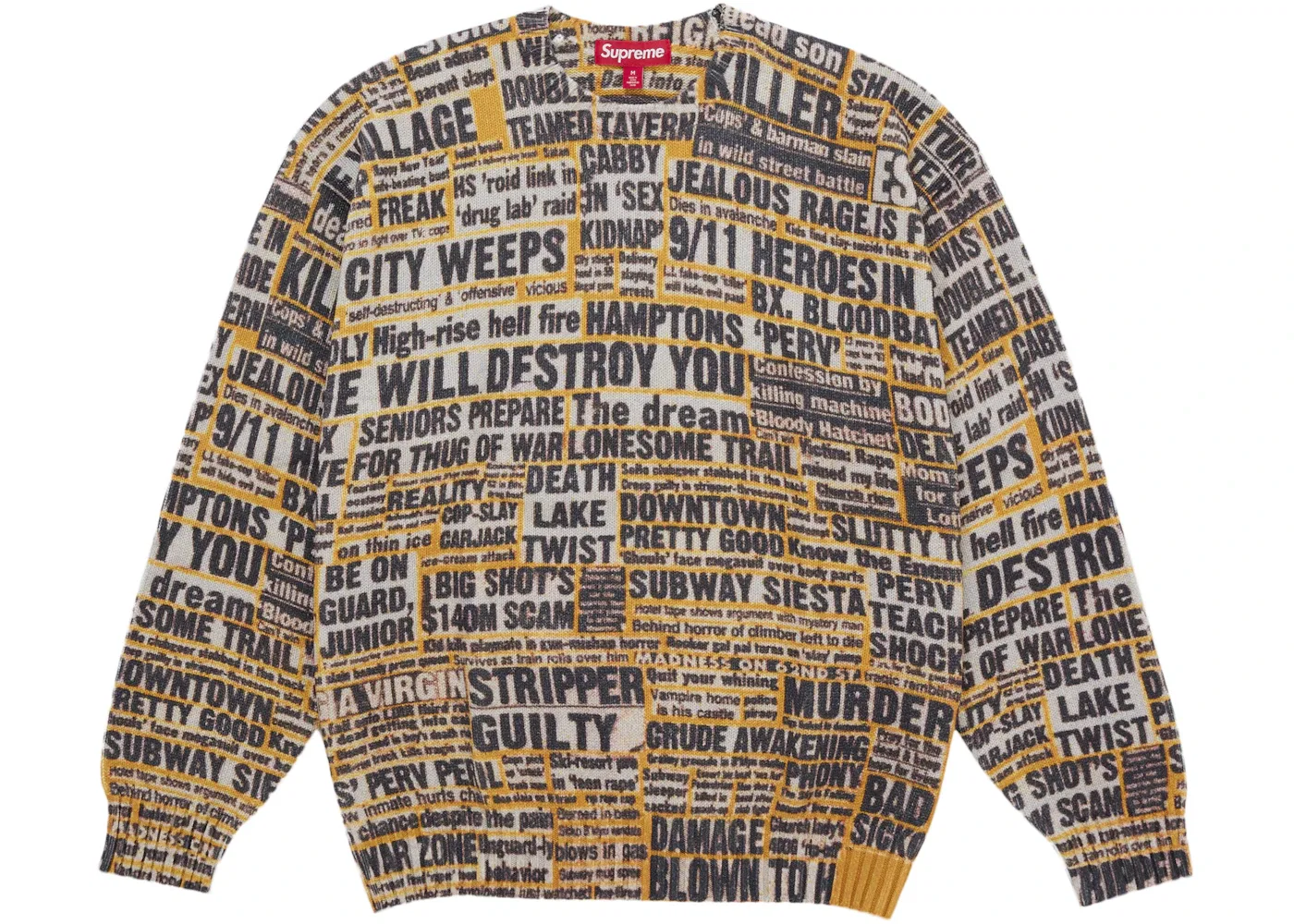 Мужской свитер с принтом Supreme Dash Snow Sweater, Multicolor