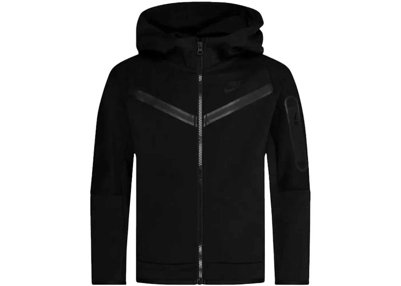 Детская куртка с капюшоном Tech Fleece Nike, Black/Black