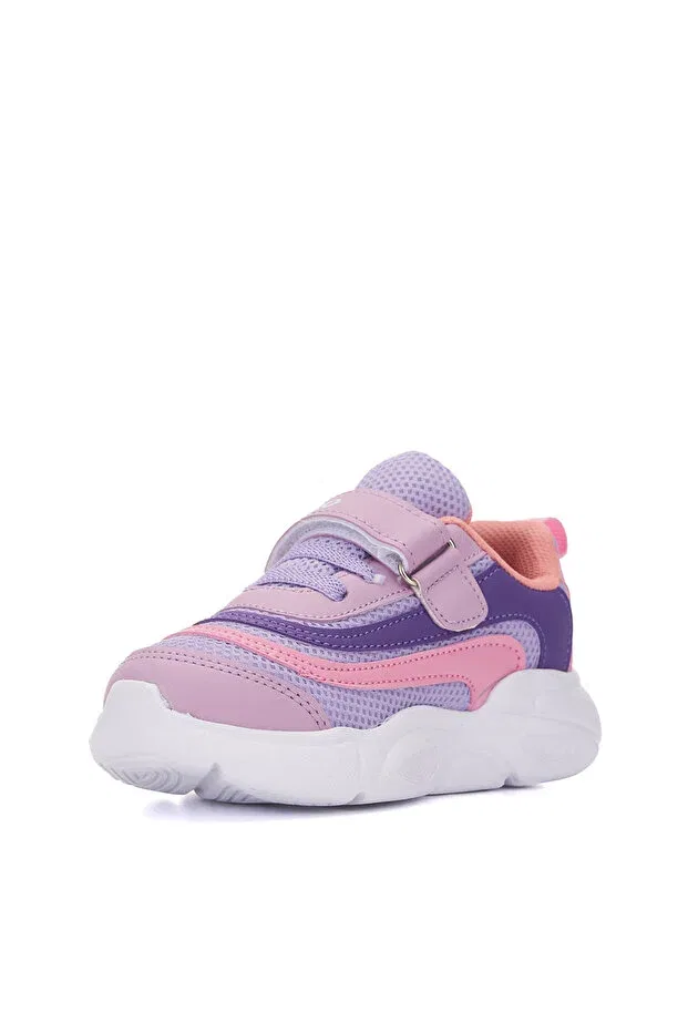 Детские кроссовки для девочек с принтом Arzen Bebe, Lila Pink — фото 2