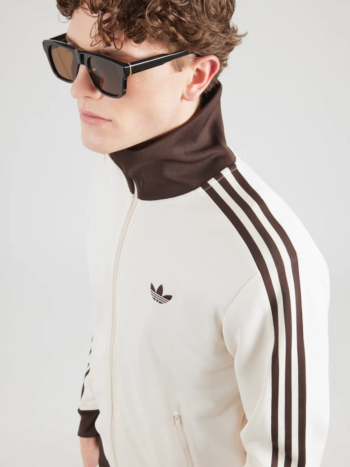 Толстовка на молнии Adidas Originals Classic, белый — фото 4