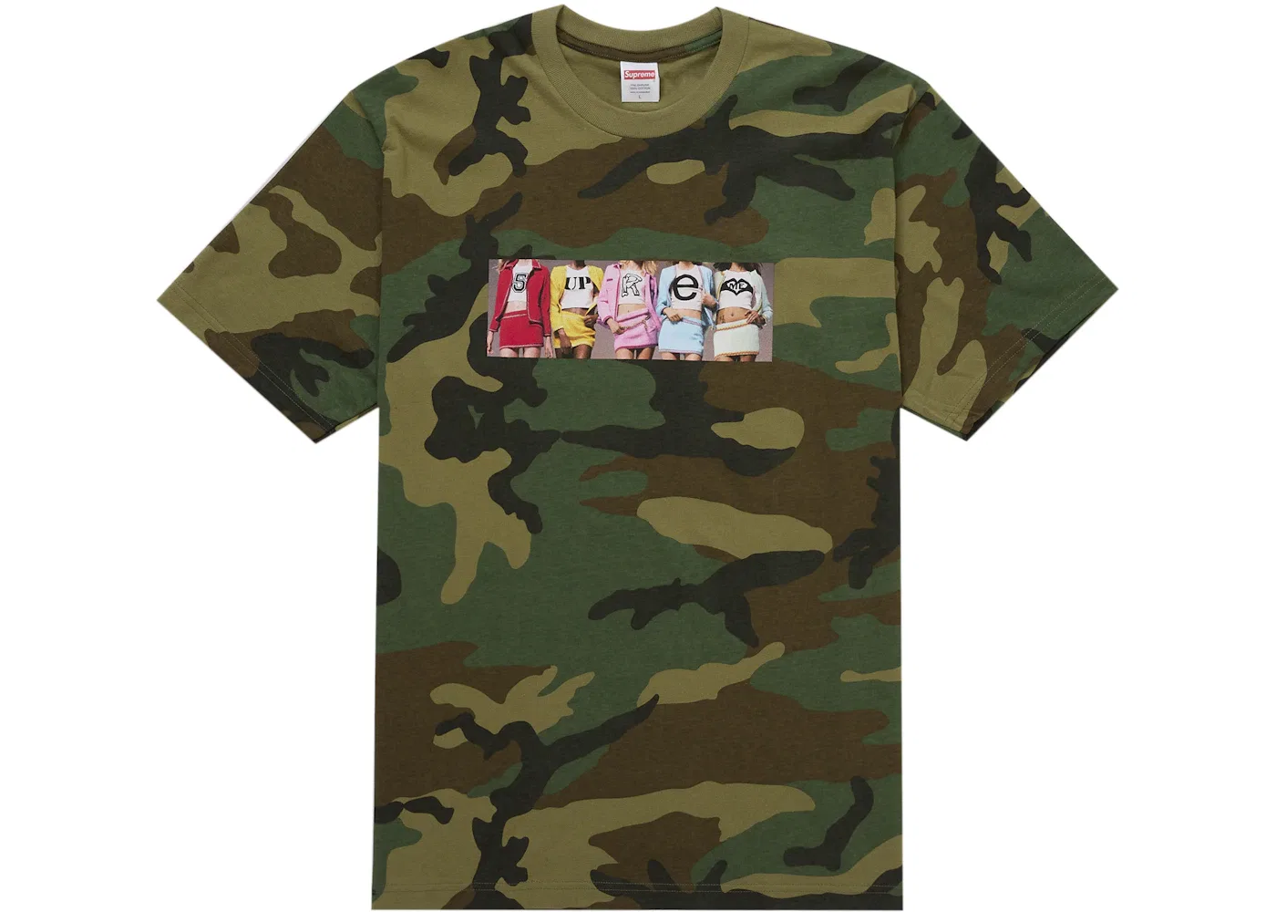 Мужская футболка Supreme Tee (FW25), Woodland Camo