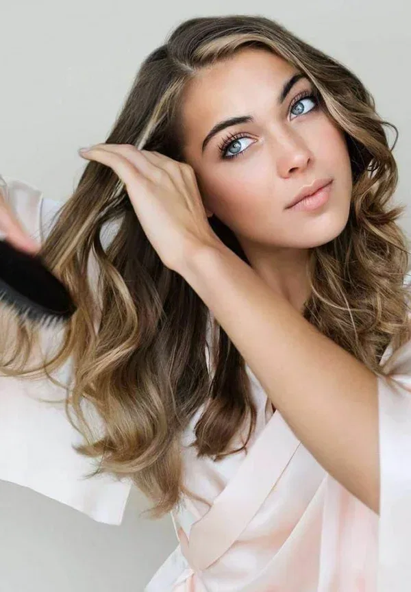 Набор для завивки волос из шелка Mulberrysilk medium Lenoites, золотистый песок — фото 4