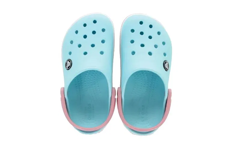 Детские сандалии с ремешком Crocs Crocband, Ice Blue White — фото 4