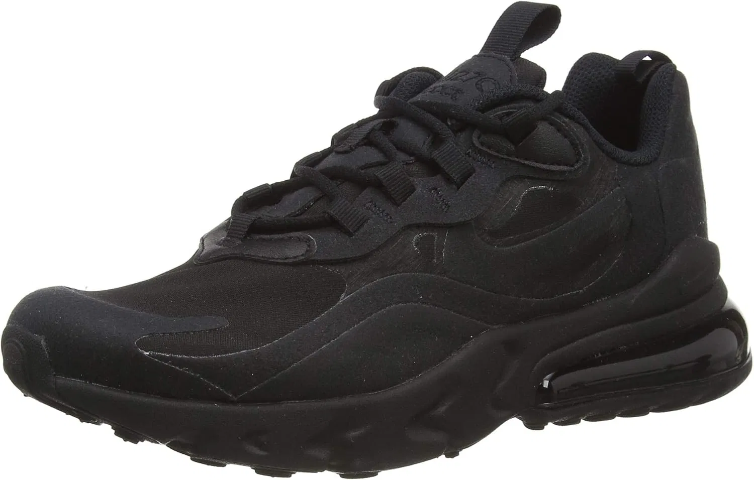 Детские кроссовки для мальчиков с амортизацией Nike Air Max 270 React GS Black/Black/Black BQ0103-004 Nike, Black