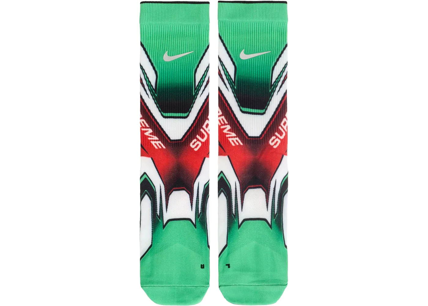 Детские носки Supreme Nike Spark Crew Sock, Green Multi