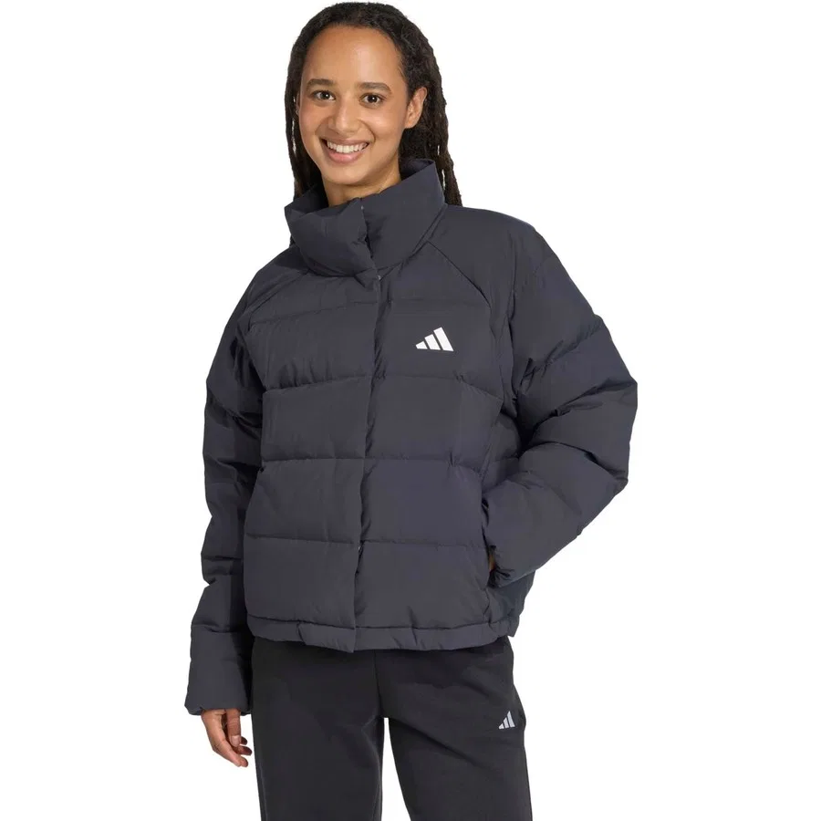 Женский утепленный пуховик с высоким воротником adidas W Helionic Rlx JN2087, Черный