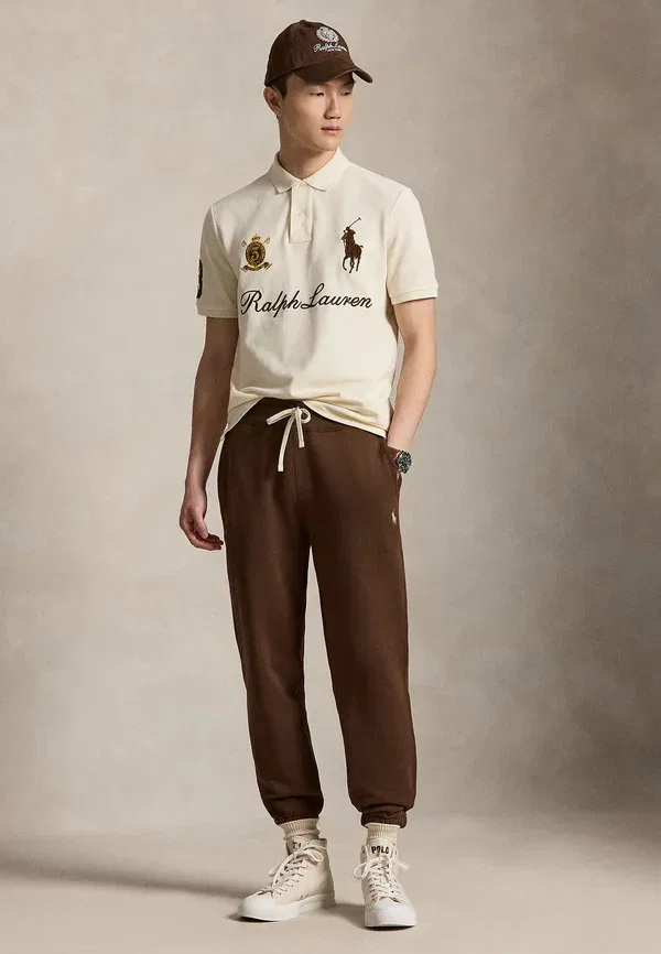 Поло хлопковое Classic Fit Big Pony Mesh Polo Shirt Polo Ralph Lauren, Guide Cream — фото 2