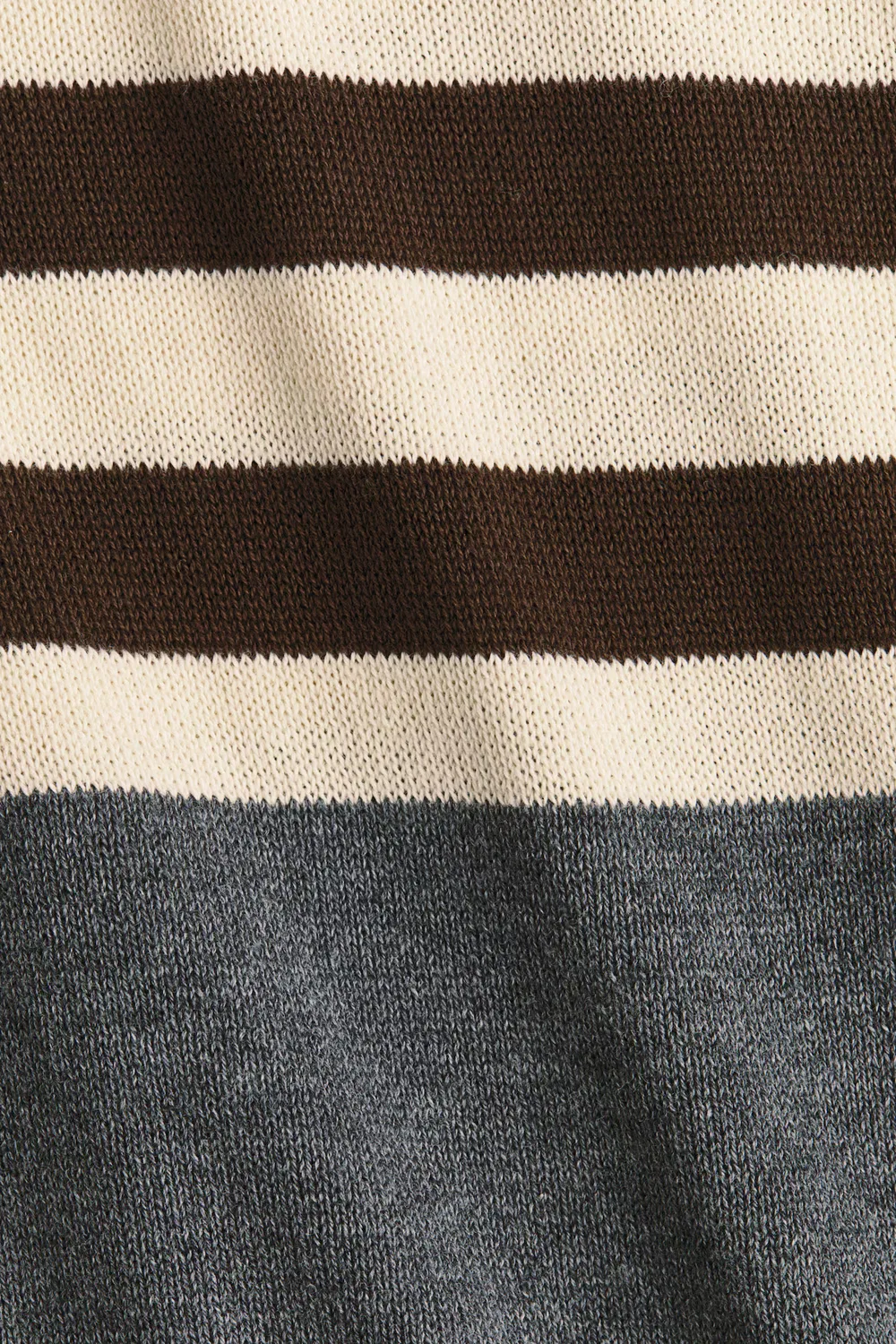 Хлопковый свитер H&M, Dunkelgraumeliert/Colourblock — фото 2
