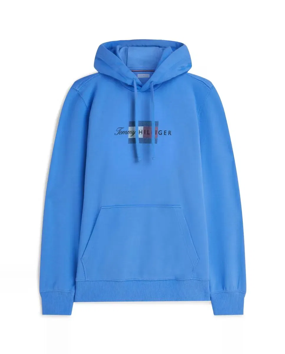Мужская худи с капюшоном без принта Tommy Hilfiger, Azul