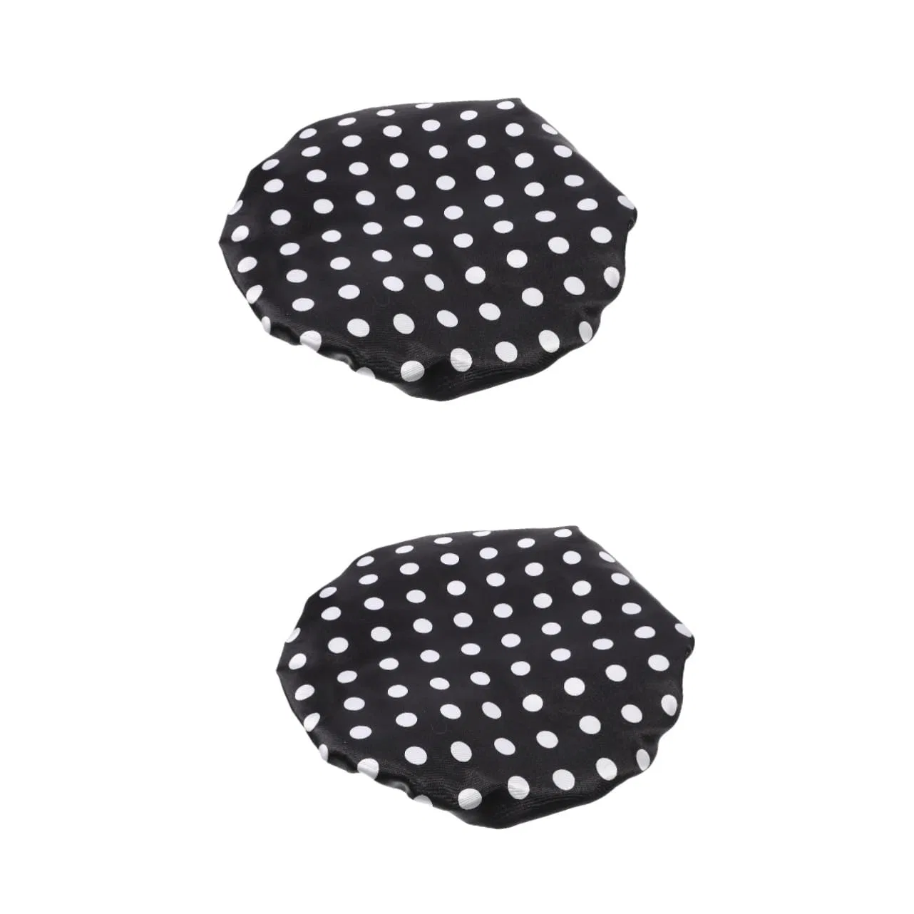 Шапочка для душа 3-в-1 Housoutil, 2 шт, Satin, Peva, Microfibre, 33x33 см, Black