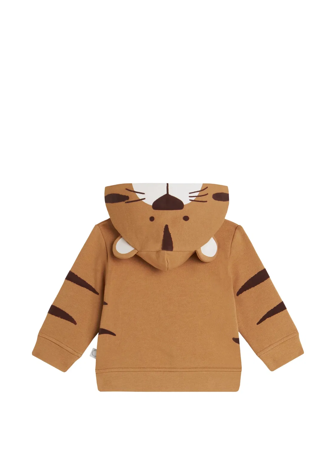 Худи с тигровым принтом и деталями в виде ушей Stella Mccartney Kids, коричневый — фото 2
