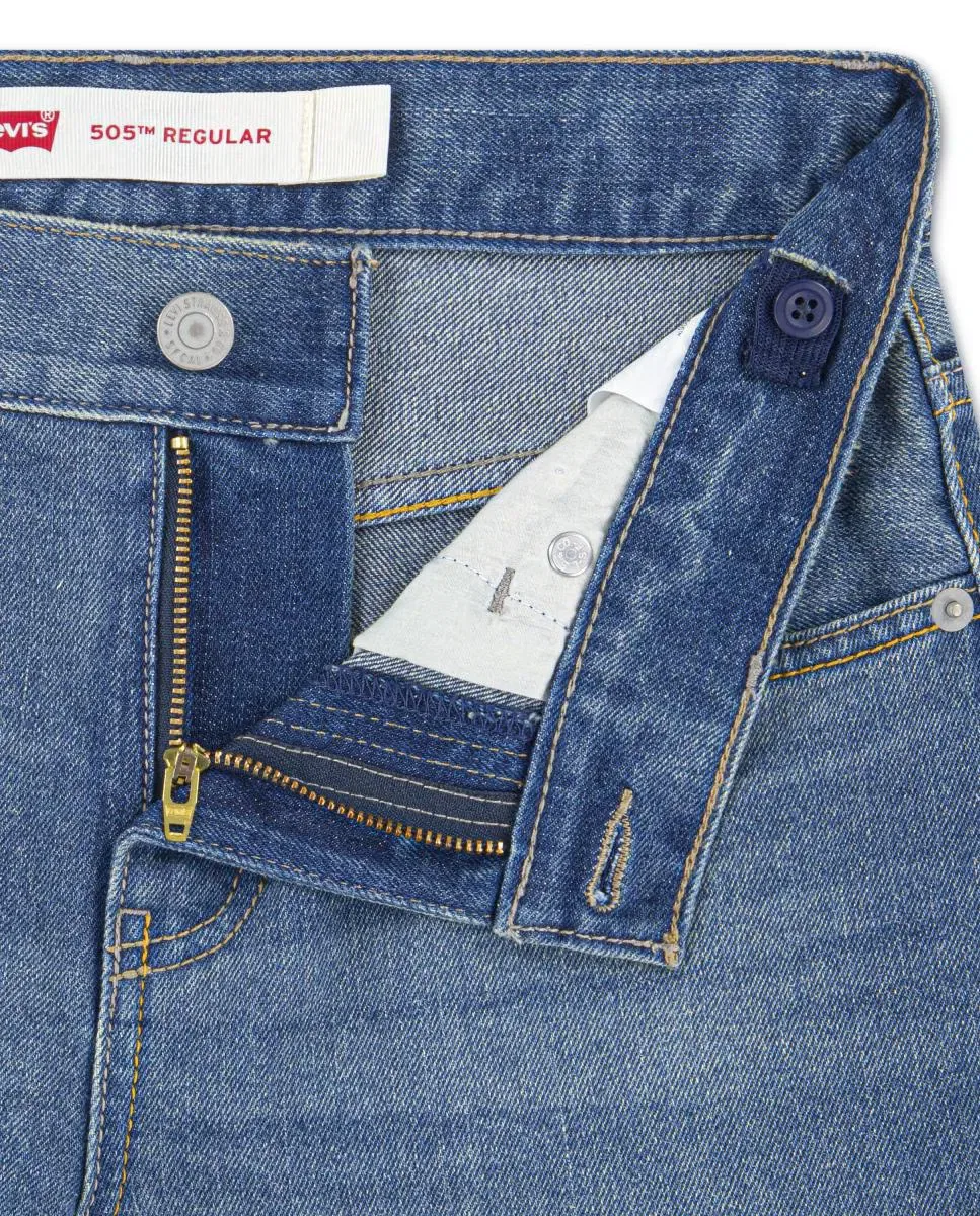 Детские джинсы для мальчиков прямого кроя Levi's 505, Azul — фото 3