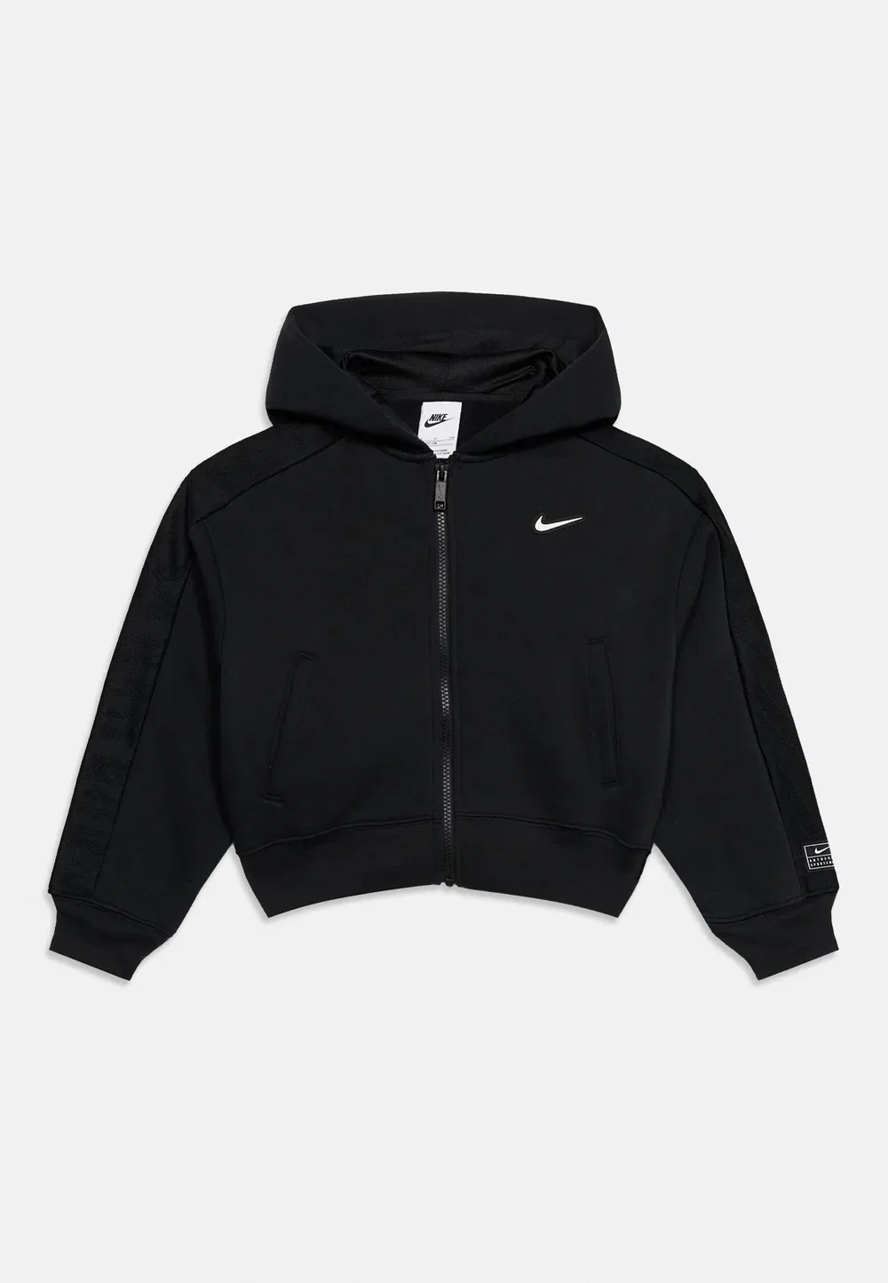 Танцевальная толстовка на молнии Nike Sportswear, Black/White — фото 3