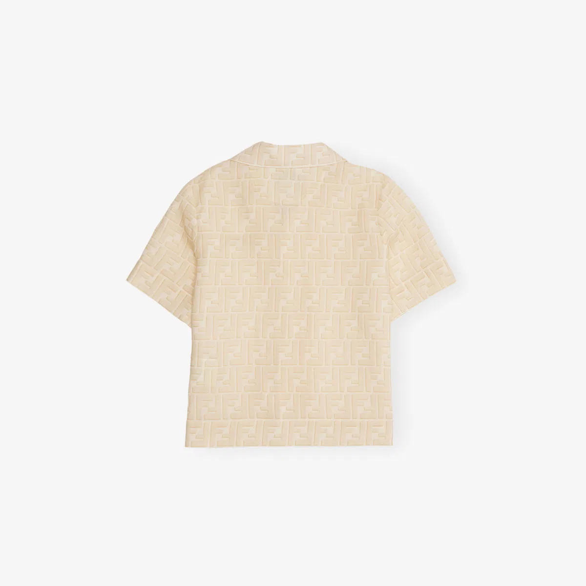 Фирменная льняная рубашка с короткими рукавами, размер 4-12 лет Fendi — фото 3